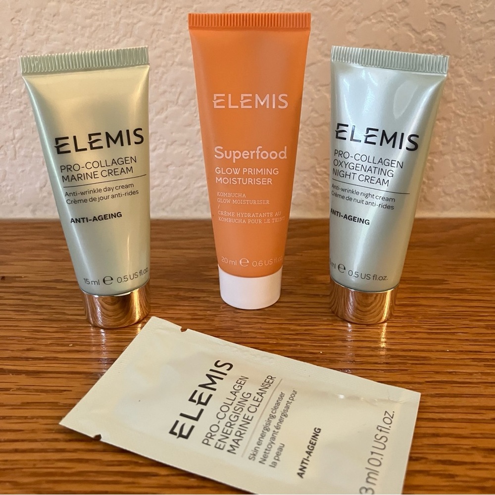 ELEMIS Pro-Collagen Travel Size 4 Piece Bundle Anti-Wrinkle Anti-Aging NEW